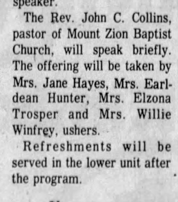 Jane White Hayes, Earldean Hayes Hunter, Willie White Terrill Winfrey